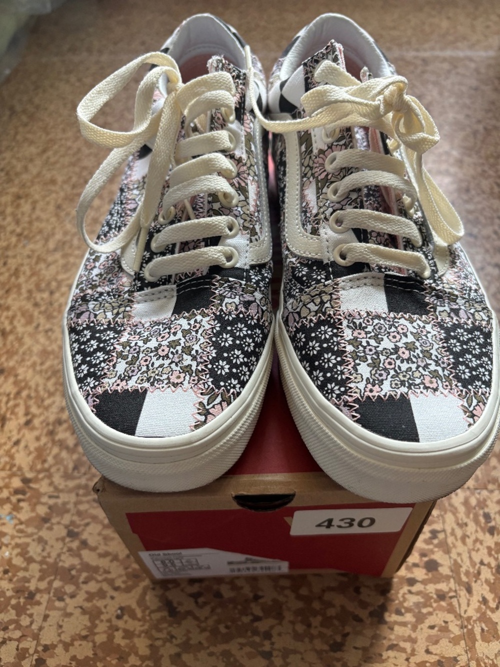 Vans floral patchwork sneakers
